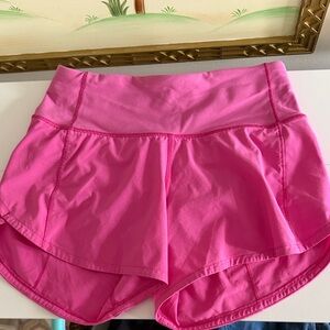 Lululemon Athletica Bright Pink Women's Athletic Shorts